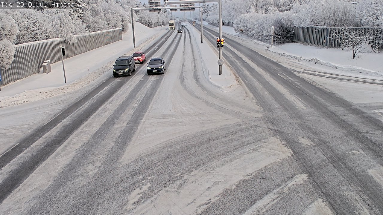 Weather Camera Image Väg 20 Uleåborg, Hintta, Oulu, Pohjois-Pohjanmaa