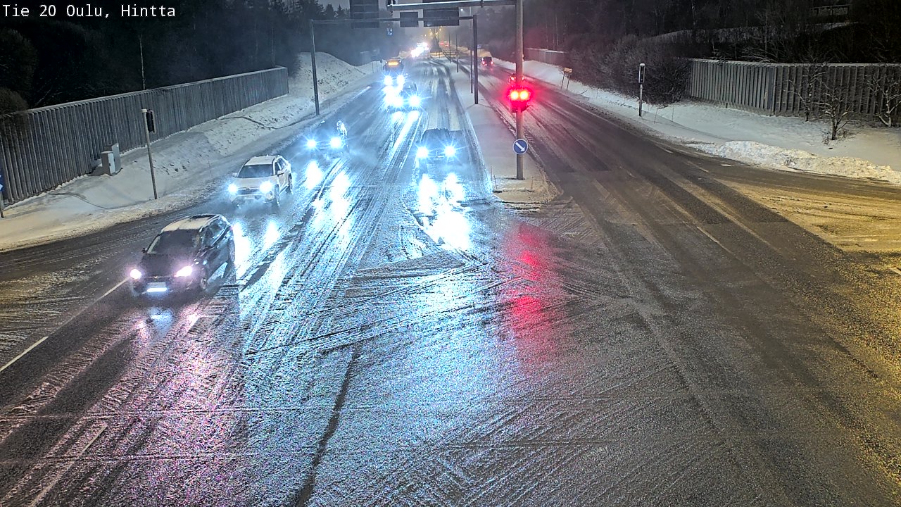 Weather Camera Image Väg 20 Uleåborg, Hintta, Oulu, Pohjois-Pohjanmaa
