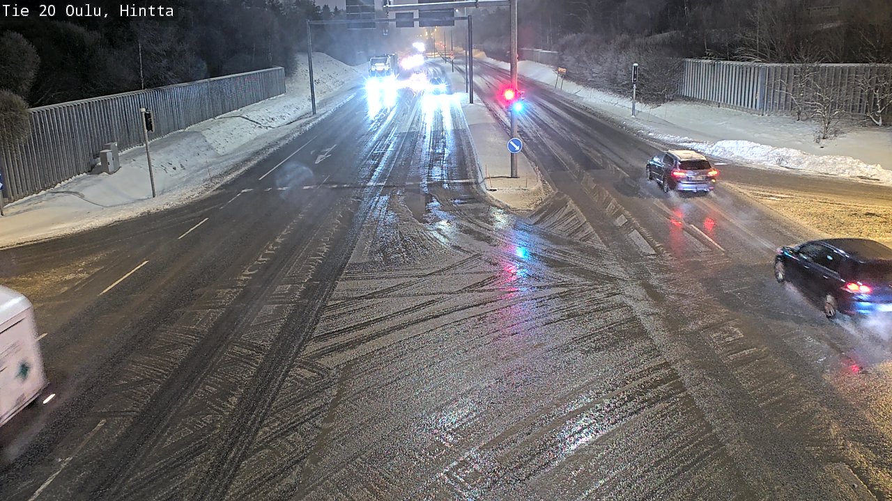 Weather Camera Image Väg 20 Uleåborg, Hintta, Oulu, Pohjois-Pohjanmaa