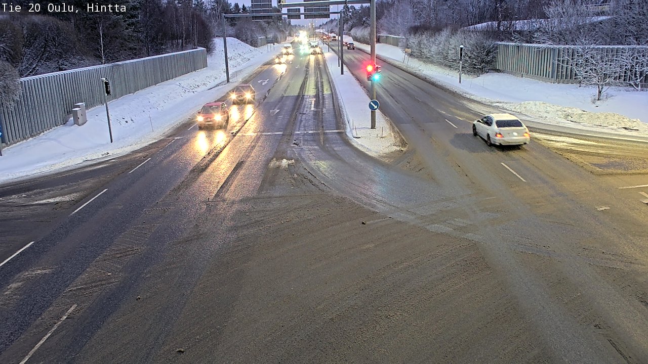 Weather Camera Image Väg 20 Uleåborg, Hintta, Oulu, Pohjois-Pohjanmaa