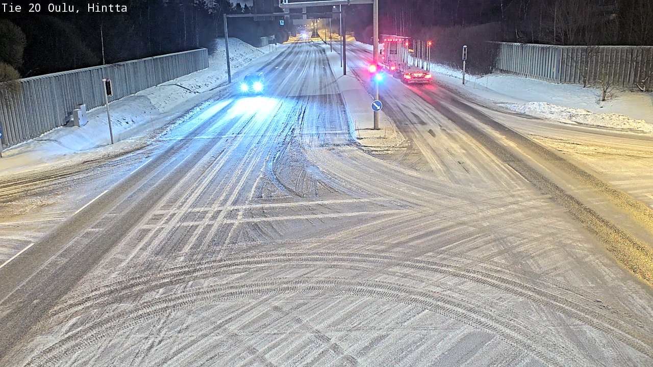 Weather Camera Image Road 20 Oulu, Hintta, Oulu, Pohjois-Pohjanmaa