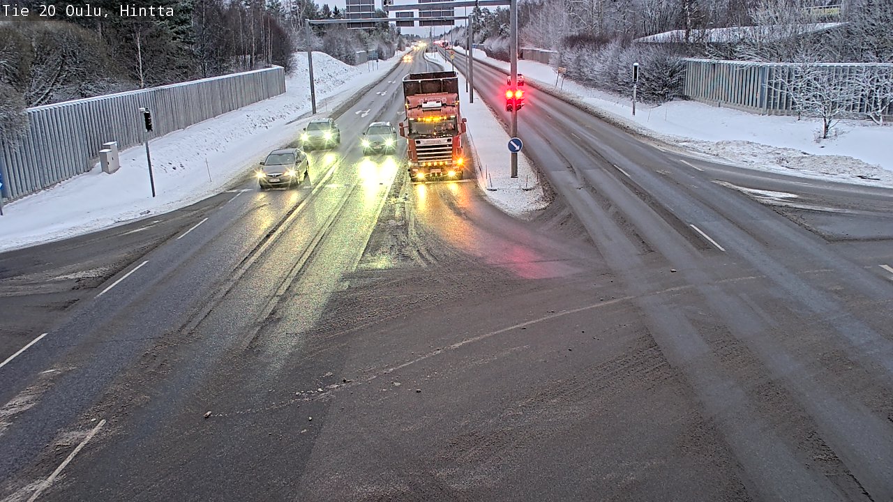 Weather Camera Image Väg 20 Uleåborg, Hintta, Oulu, Pohjois-Pohjanmaa
