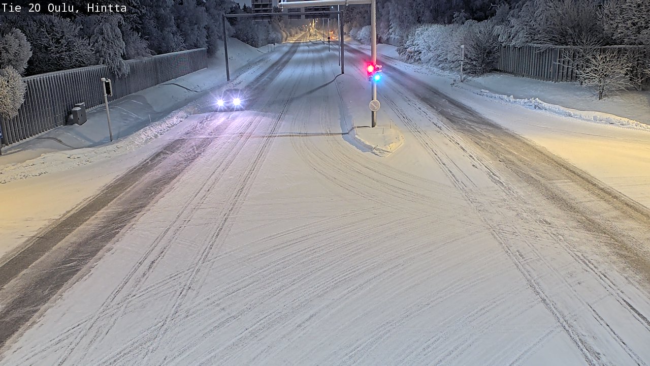 Weather Camera Image Road 20 Oulu, Hintta, Oulu, Pohjois-Pohjanmaa