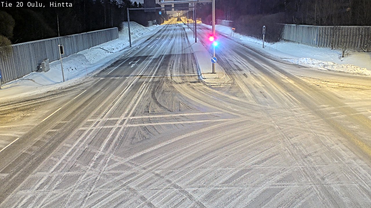 Weather Camera Image Road 20 Oulu, Hintta, Oulu, Pohjois-Pohjanmaa