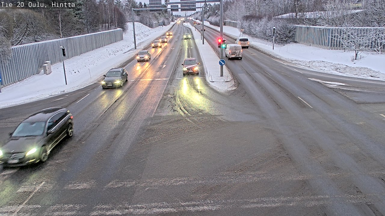 Weather Camera Image Väg 20 Uleåborg, Hintta, Oulu, Pohjois-Pohjanmaa