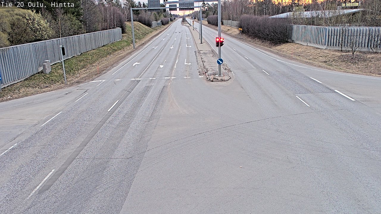 Weather Camera Image Road 20 Oulu, Hintta, Oulu, Pohjois-Pohjanmaa