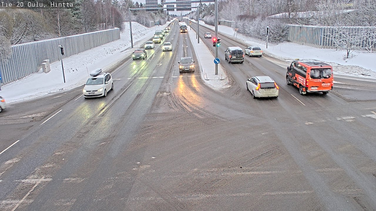 Weather Camera Image Väg 20 Uleåborg, Hintta, Oulu, Pohjois-Pohjanmaa