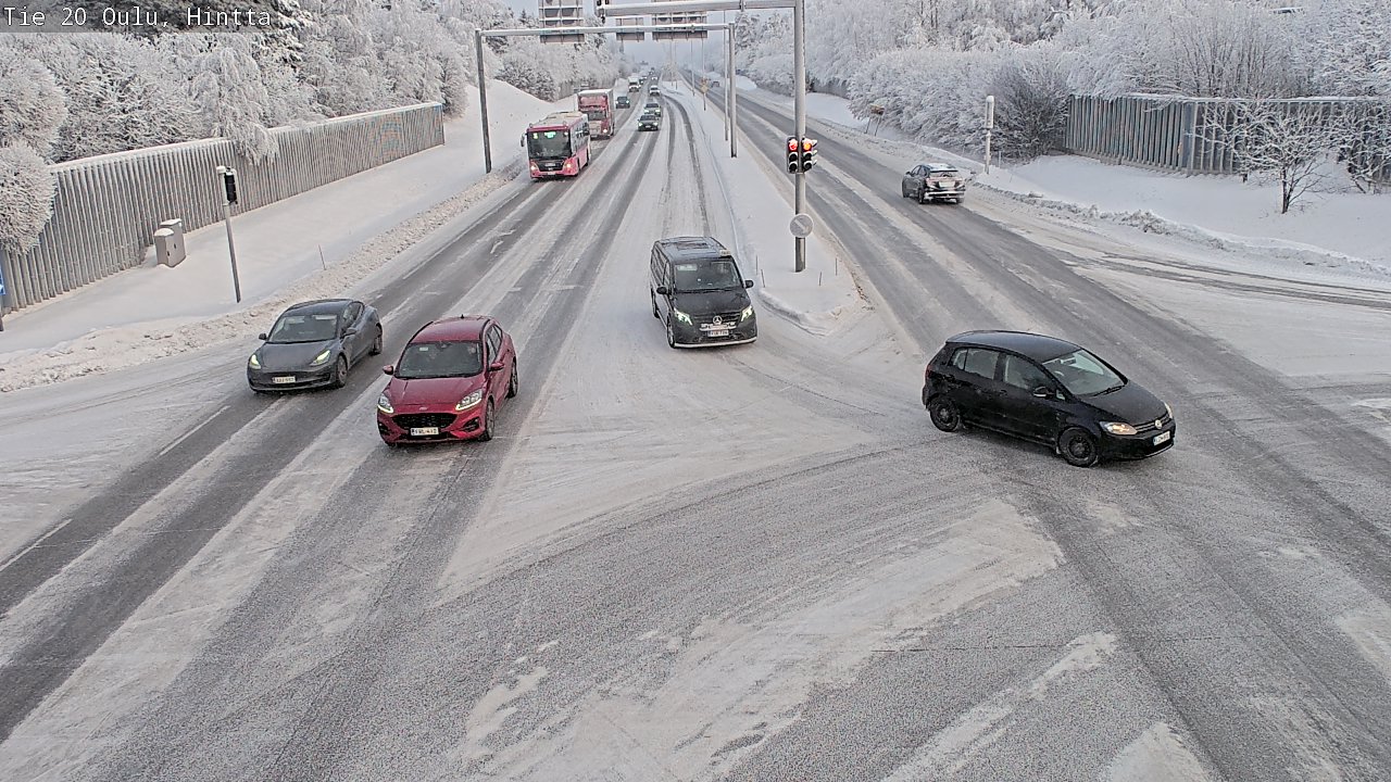 Weather Camera Image Väg 20 Uleåborg, Hintta, Oulu, Pohjois-Pohjanmaa