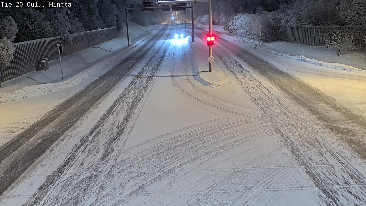 Weather Camera Image Road 20 Oulu, Hintta, Oulu, Pohjois-Pohjanmaa