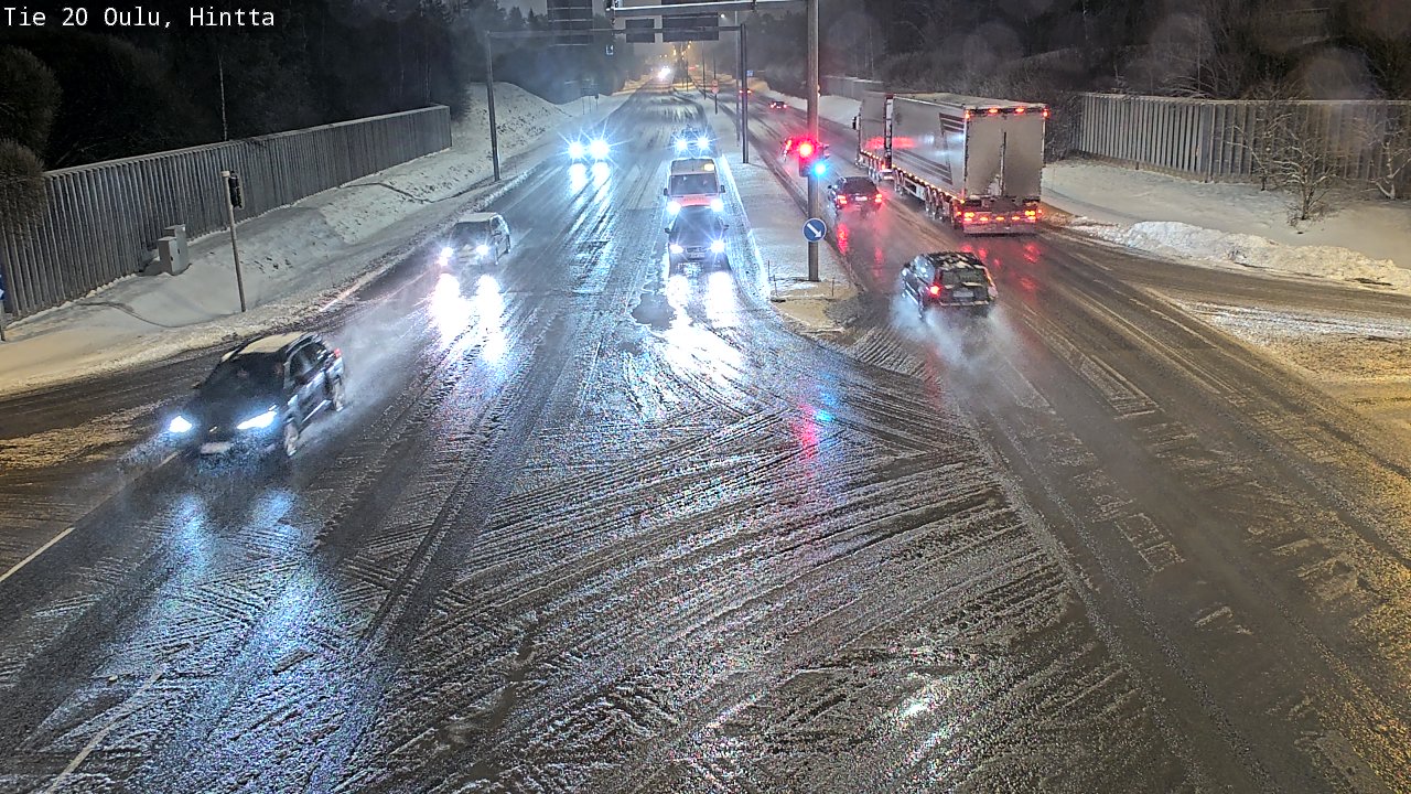 Weather Camera Image Väg 20 Uleåborg, Hintta, Oulu, Pohjois-Pohjanmaa