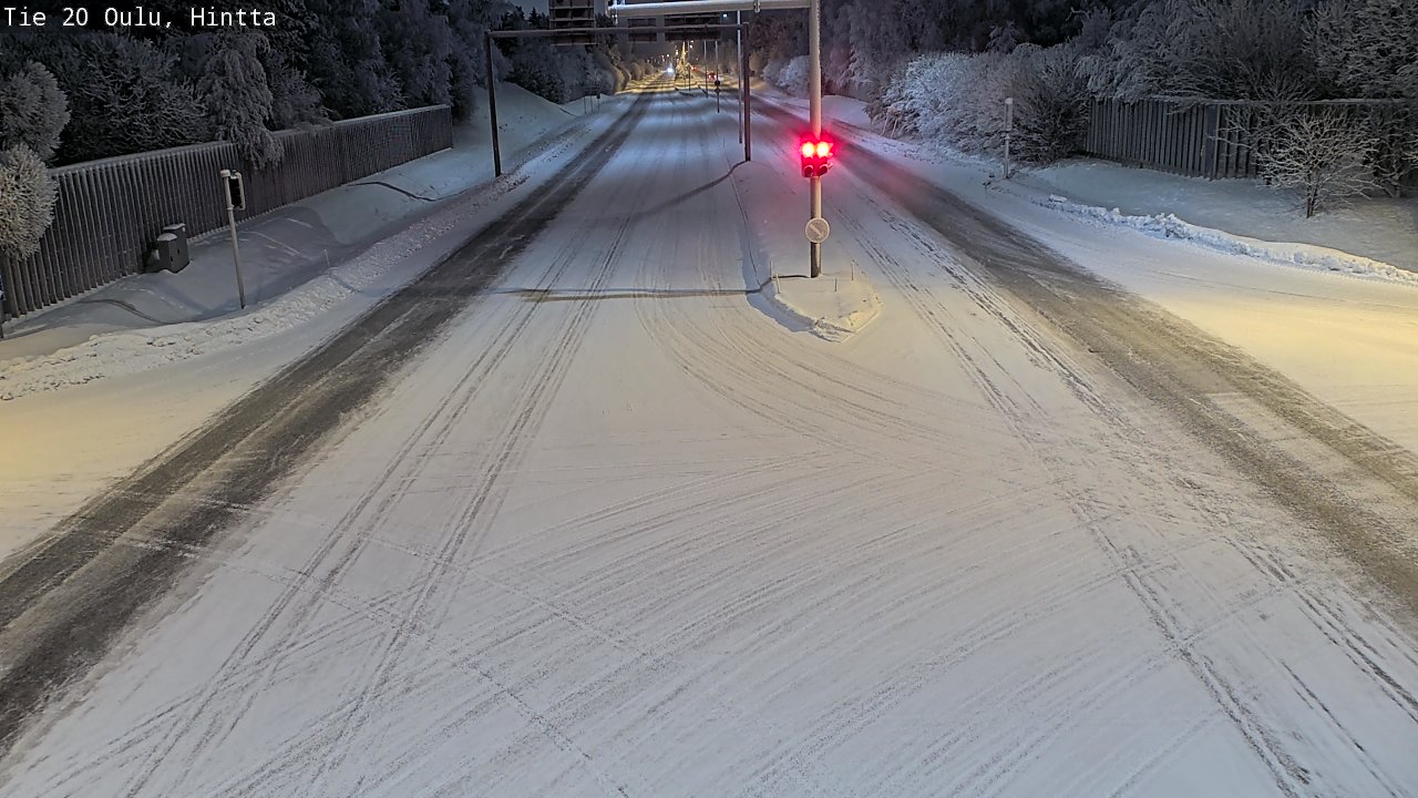 Weather Camera Image Road 20 Oulu, Hintta, Oulu, Pohjois-Pohjanmaa