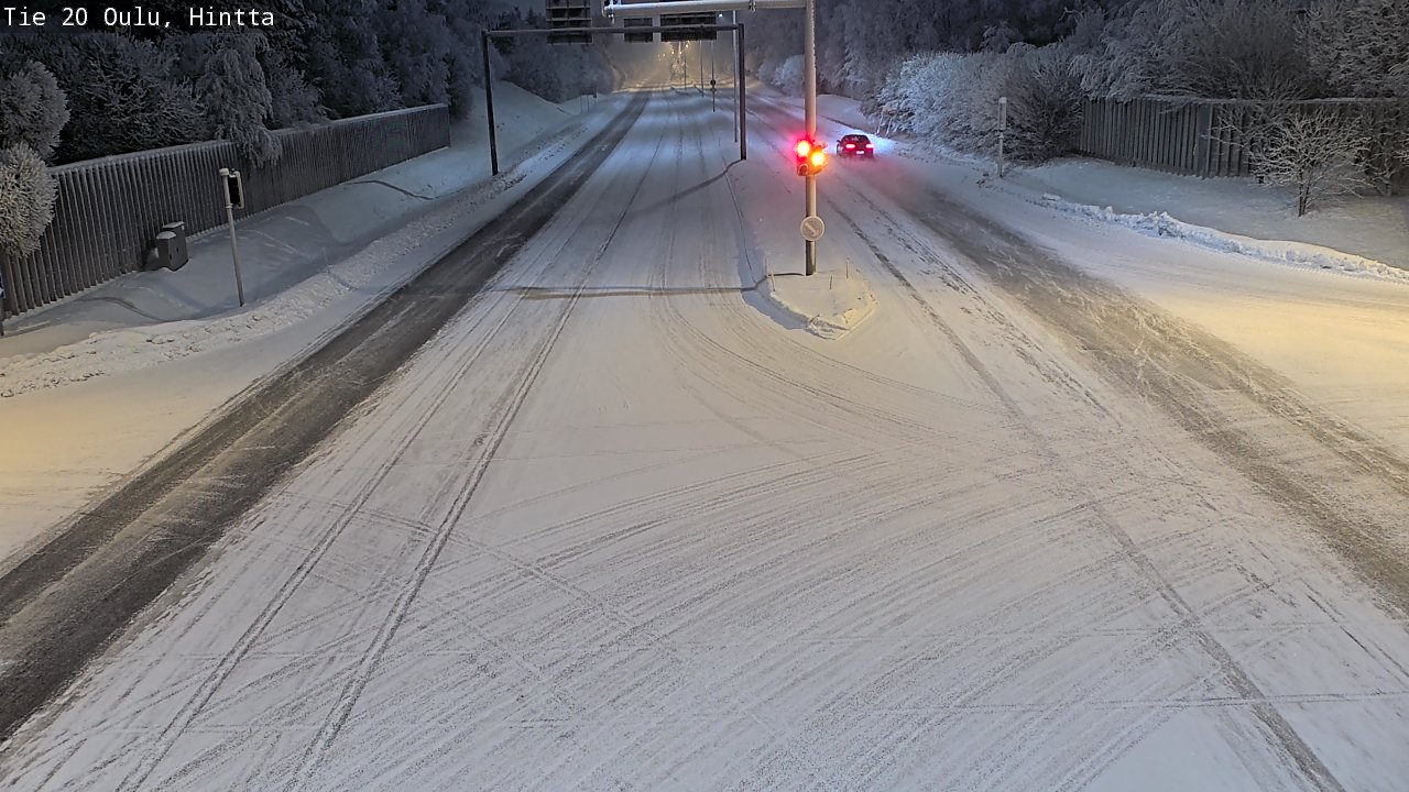 Weather Camera Image Road 20 Oulu, Hintta, Oulu, Pohjois-Pohjanmaa