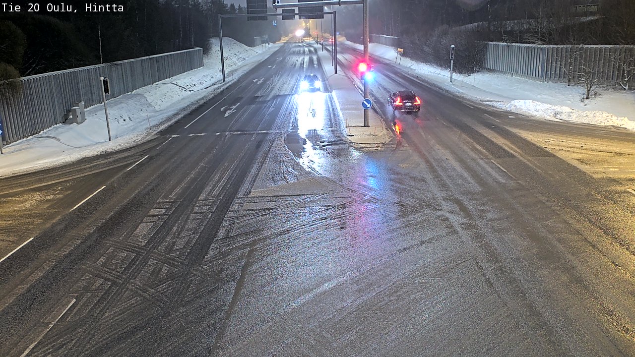 Weather Camera Image Väg 20 Uleåborg, Hintta, Oulu, Pohjois-Pohjanmaa