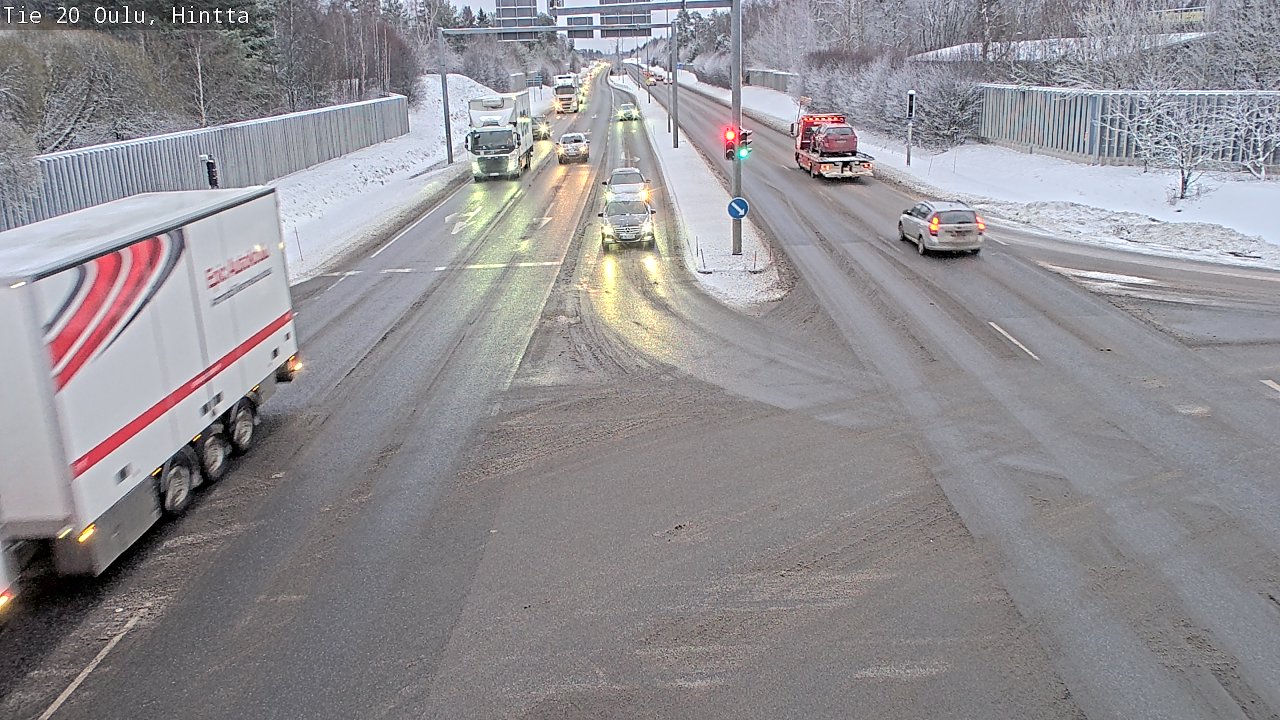 Weather Camera Image Väg 20 Uleåborg, Hintta, Oulu, Pohjois-Pohjanmaa