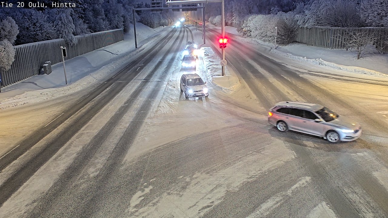 Weather Camera Image Road 20 Oulu, Hintta, Oulu, Pohjois-Pohjanmaa