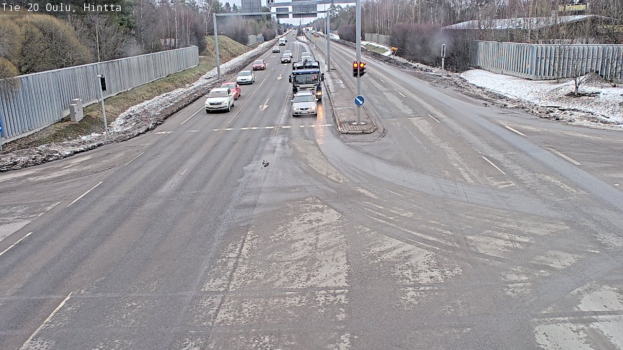 Weather Camera Image Road 20 Oulu, Hintta, Oulu, Pohjois-Pohjanmaa