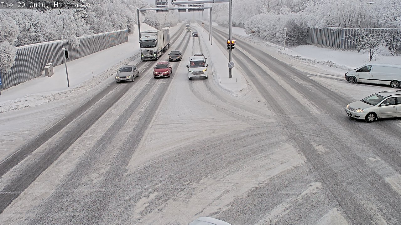 Weather Camera Image Väg 20 Uleåborg, Hintta, Oulu, Pohjois-Pohjanmaa