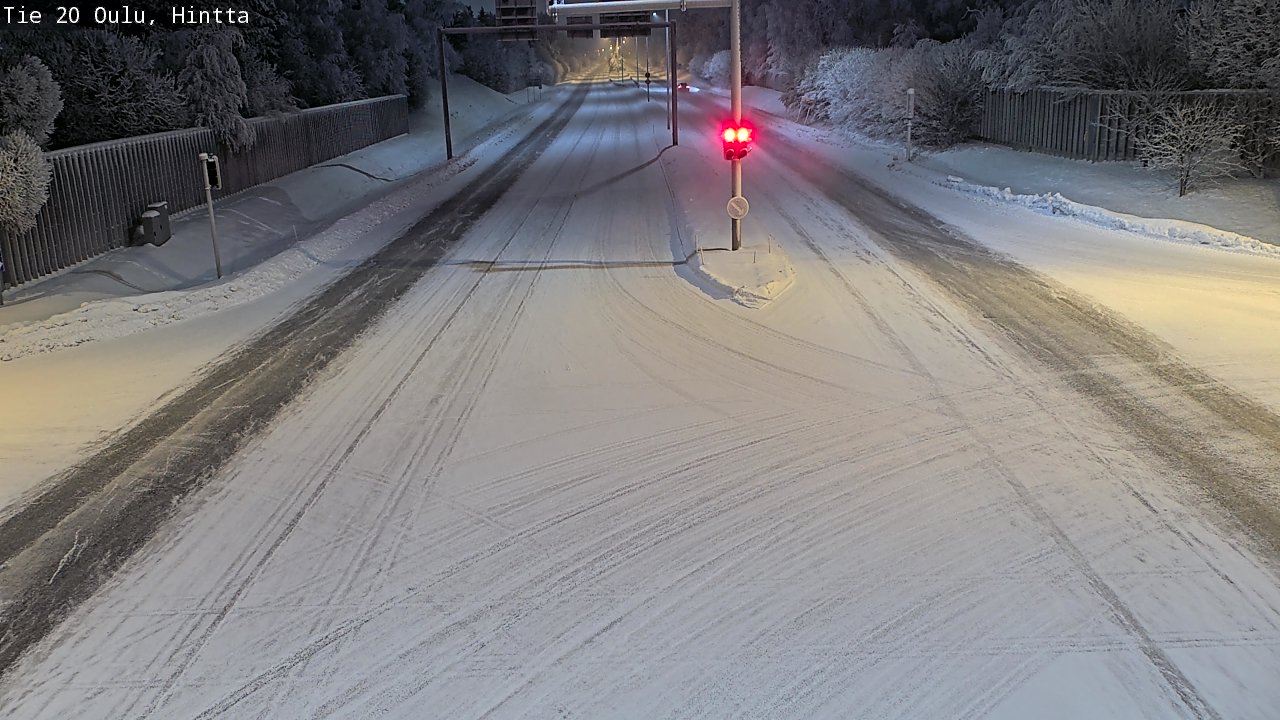 Weather Camera Image Road 20 Oulu, Hintta, Oulu, Pohjois-Pohjanmaa