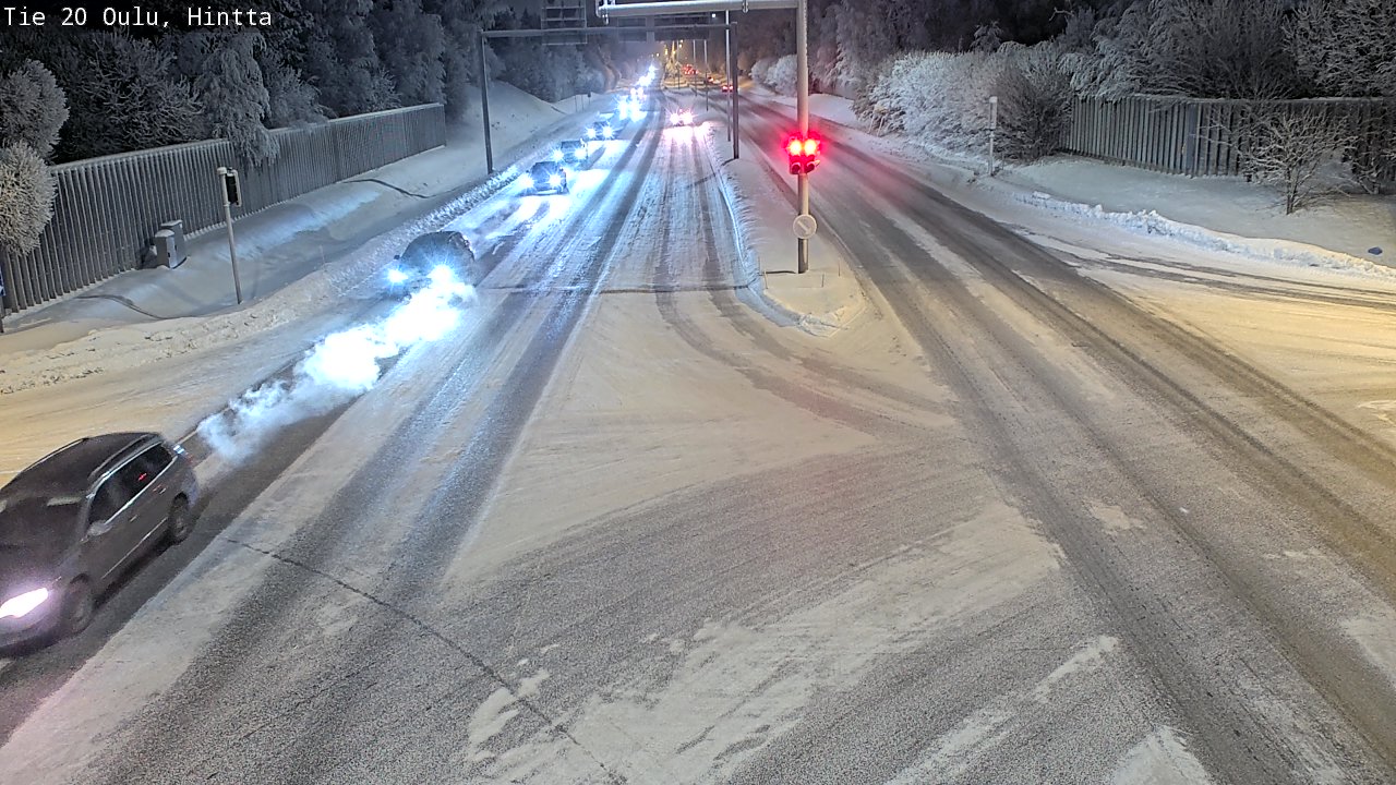 Weather Camera Image Road 20 Oulu, Hintta, Oulu, Pohjois-Pohjanmaa