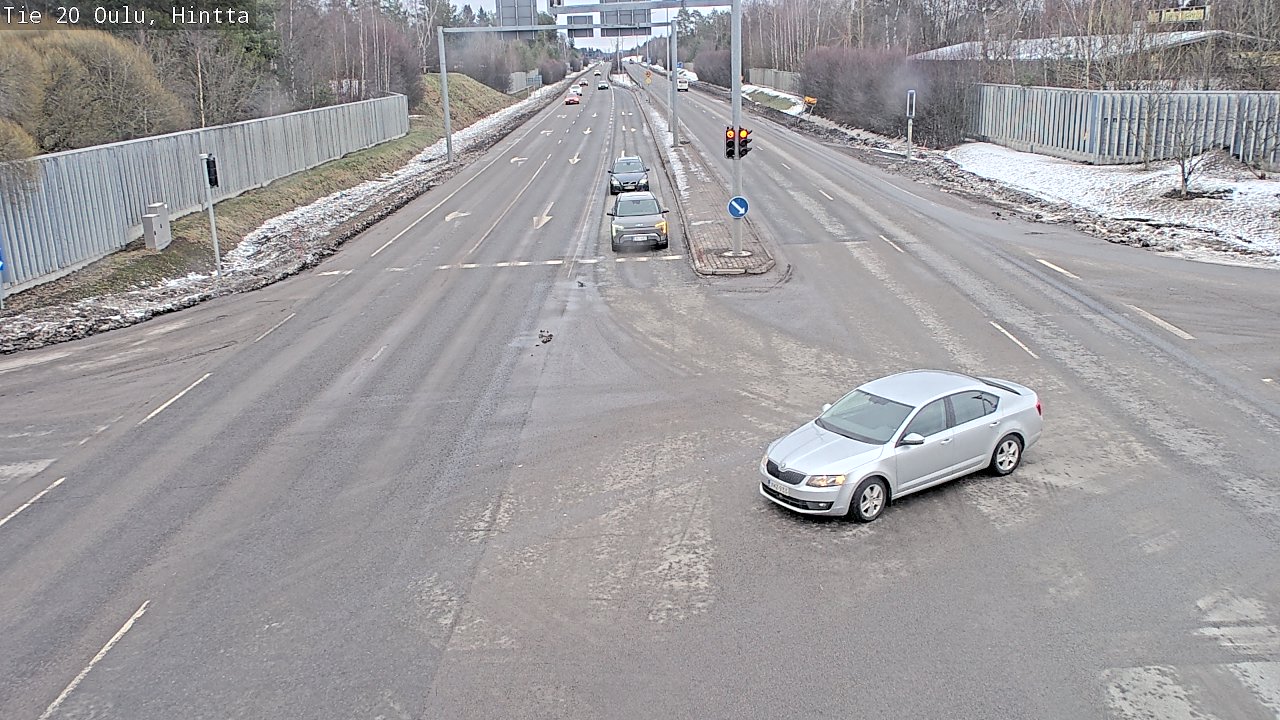 Weather Camera Image Road 20 Oulu, Hintta, Oulu, Pohjois-Pohjanmaa
