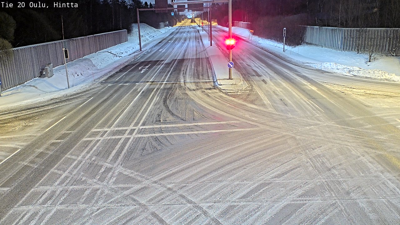 Weather Camera Image Road 20 Oulu, Hintta, Oulu, Pohjois-Pohjanmaa