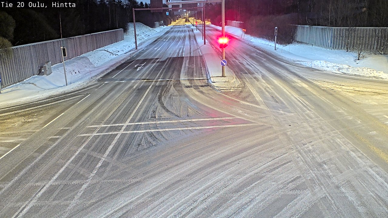 Weather Camera Image Road 20 Oulu, Hintta, Oulu, Pohjois-Pohjanmaa