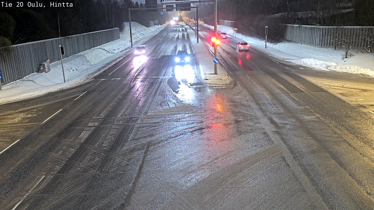 Weather Camera Image Väg 20 Uleåborg, Hintta, Oulu, Pohjois-Pohjanmaa