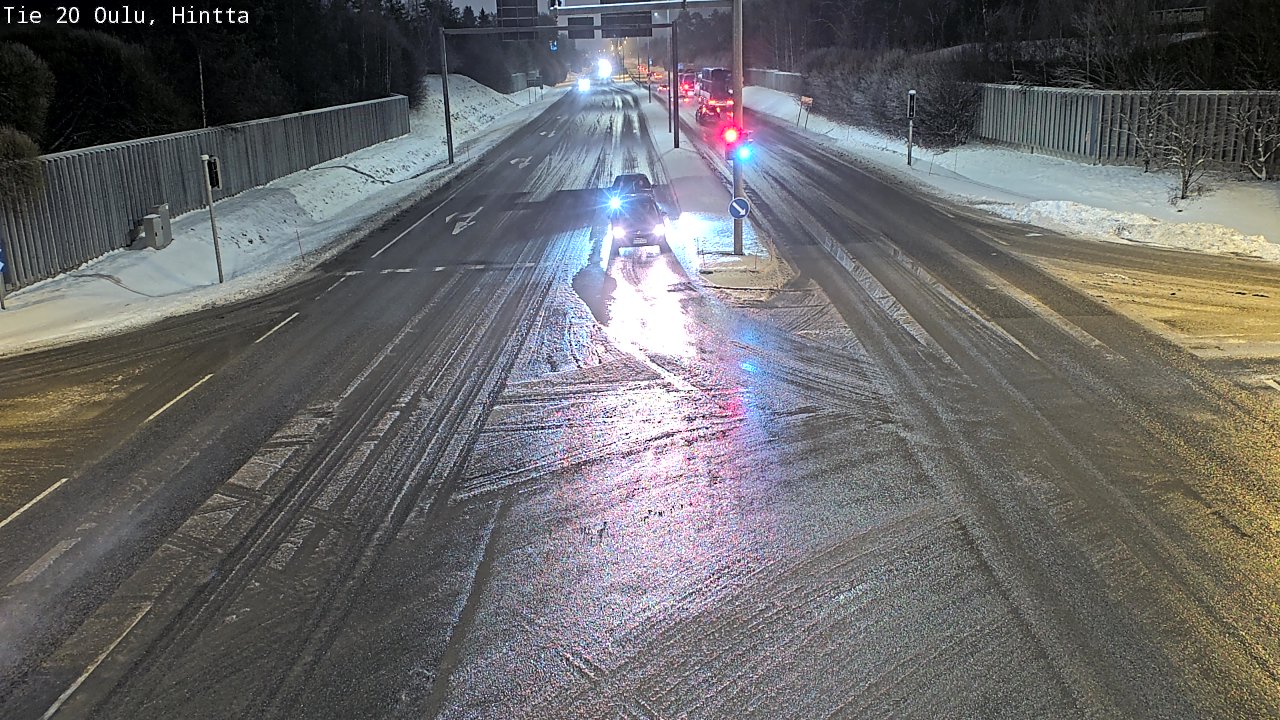 Weather Camera Image Väg 20 Uleåborg, Hintta, Oulu, Pohjois-Pohjanmaa