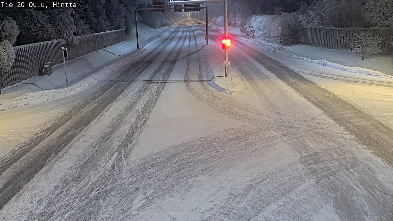 Weather Camera Image Road 20 Oulu, Hintta, Oulu, Pohjois-Pohjanmaa