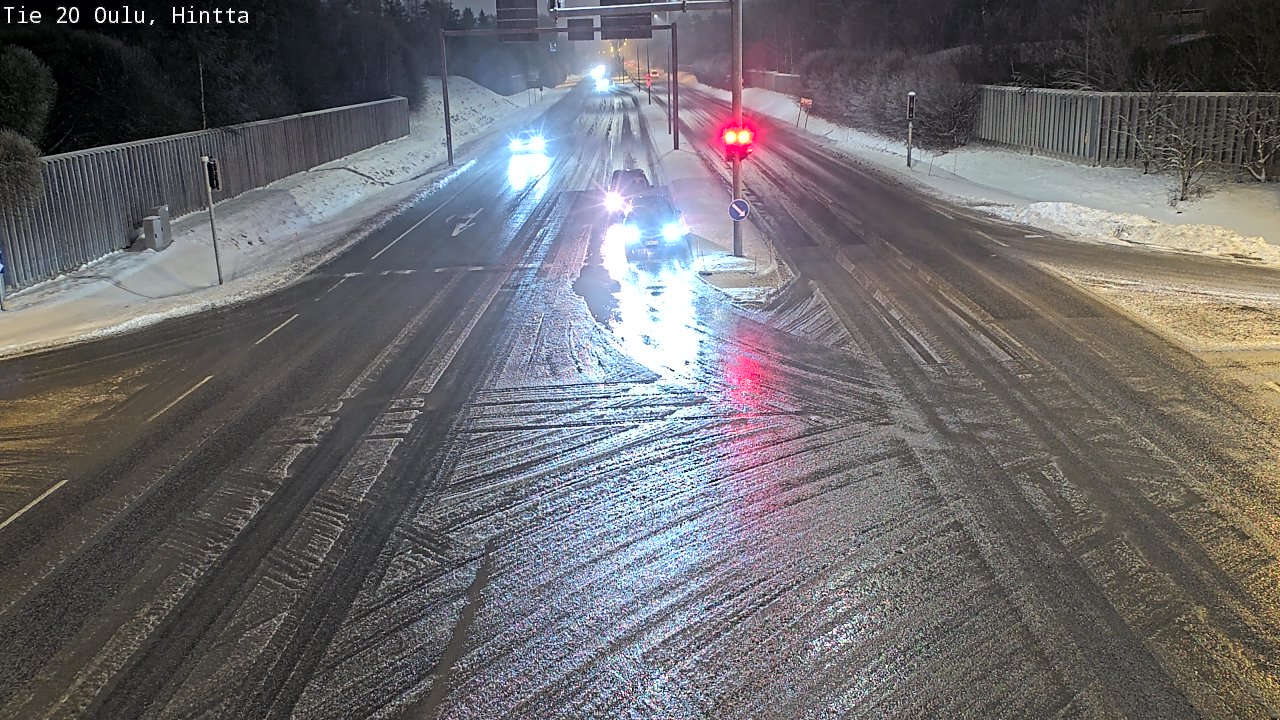 Weather Camera Image Väg 20 Uleåborg, Hintta, Oulu, Pohjois-Pohjanmaa