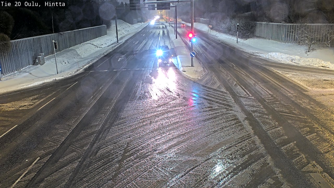 Weather Camera Image Väg 20 Uleåborg, Hintta, Oulu, Pohjois-Pohjanmaa