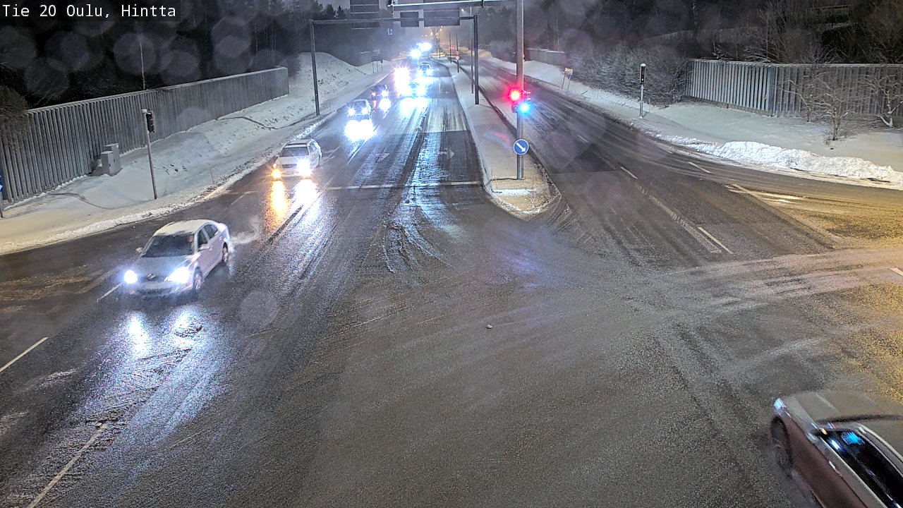 Weather Camera Image Väg 20 Uleåborg, Hintta, Oulu, Pohjois-Pohjanmaa