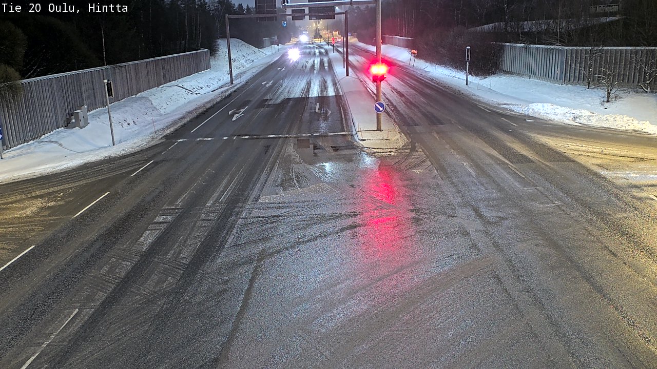 Weather Camera Image Väg 20 Uleåborg, Hintta, Oulu, Pohjois-Pohjanmaa