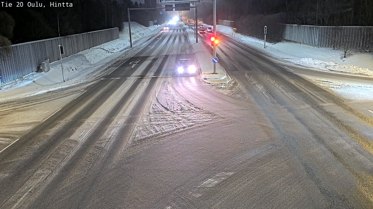 Weather Camera Image Road 20 Oulu, Hintta, Oulu, Pohjois-Pohjanmaa