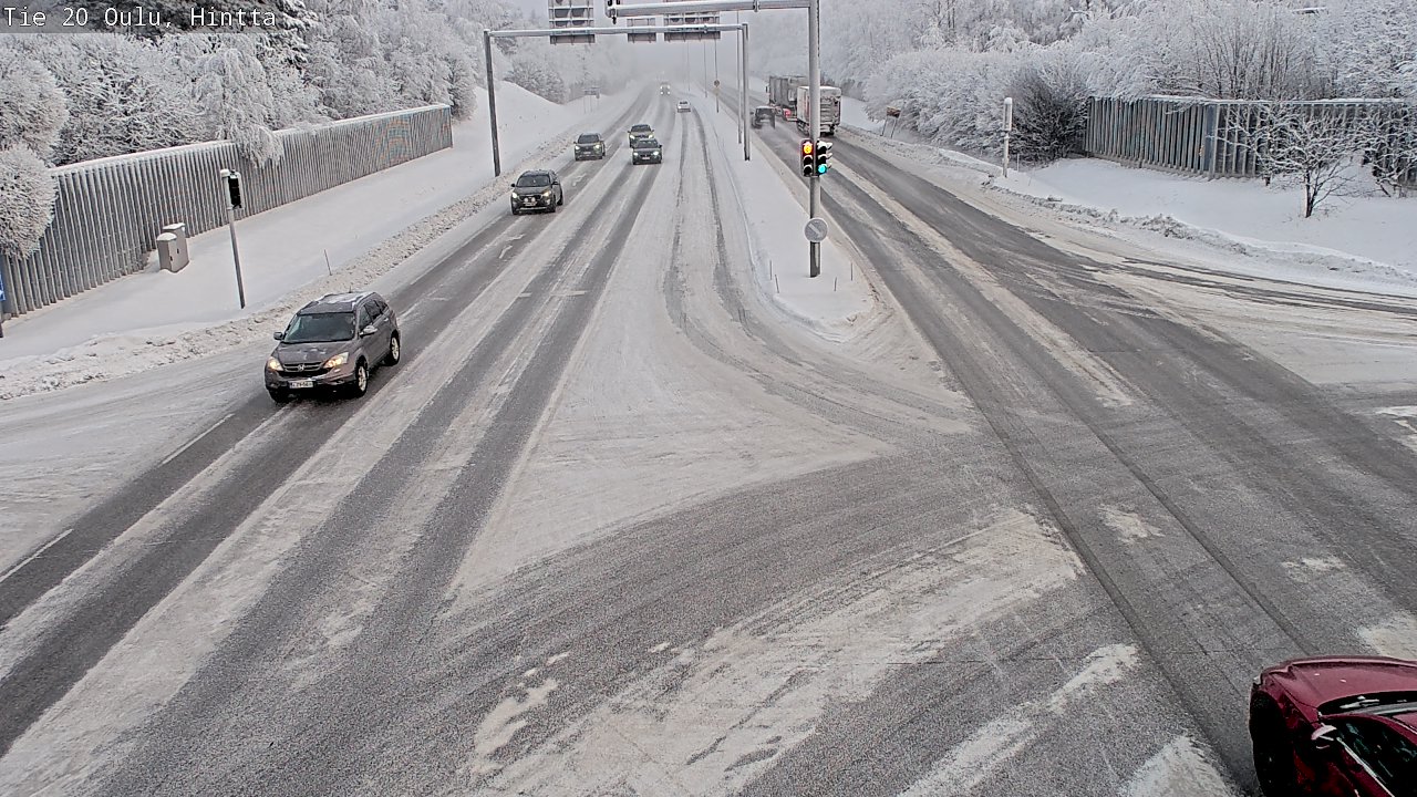 Weather Camera Image Väg 20 Uleåborg, Hintta, Oulu, Pohjois-Pohjanmaa