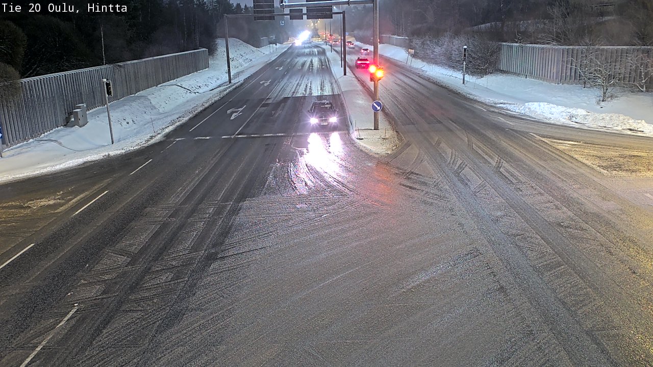 Weather Camera Image Väg 20 Uleåborg, Hintta, Oulu, Pohjois-Pohjanmaa