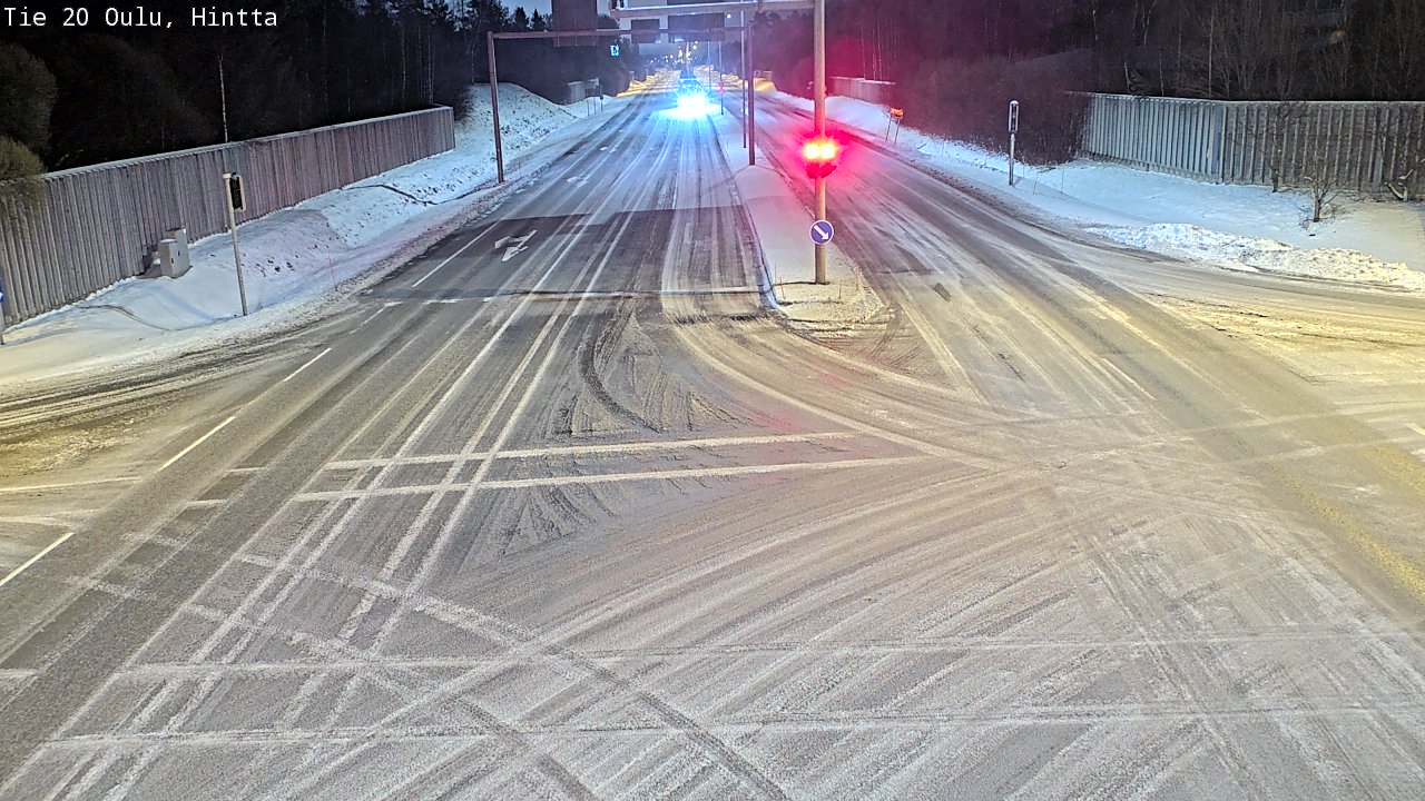 Weather Camera Image Road 20 Oulu, Hintta, Oulu, Pohjois-Pohjanmaa
