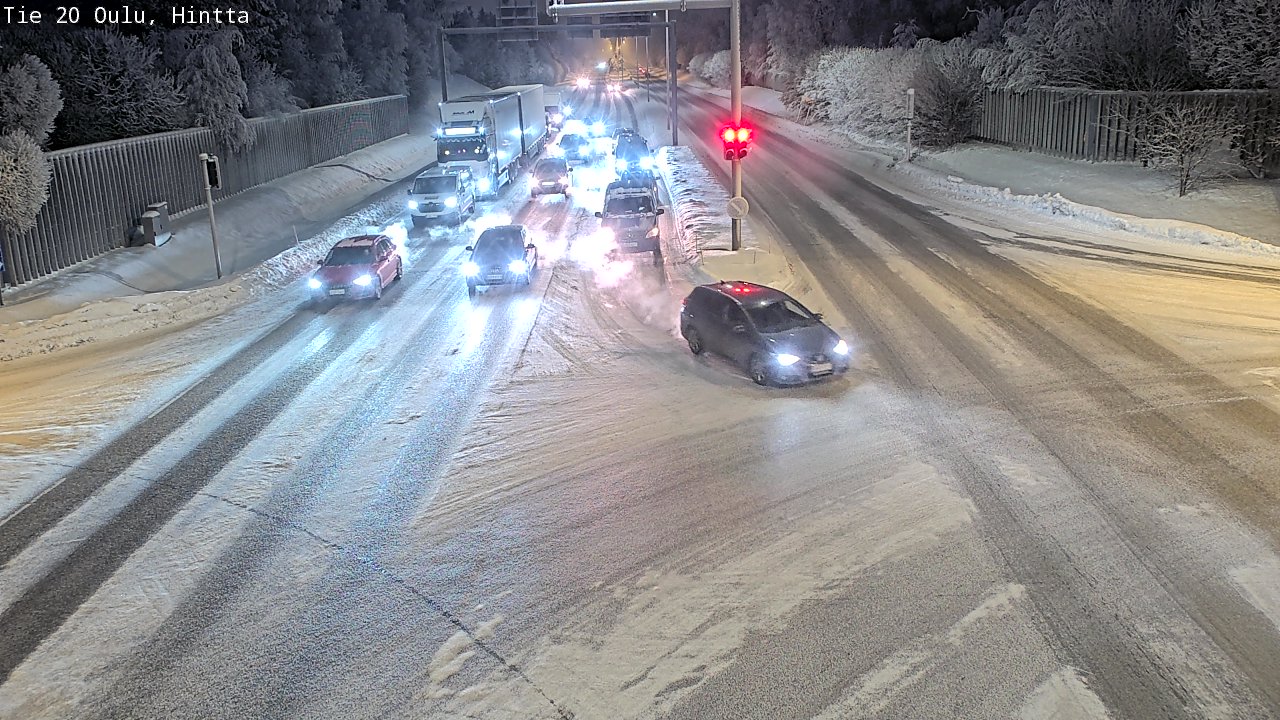 Weather Camera Image Road 20 Oulu, Hintta, Oulu, Pohjois-Pohjanmaa