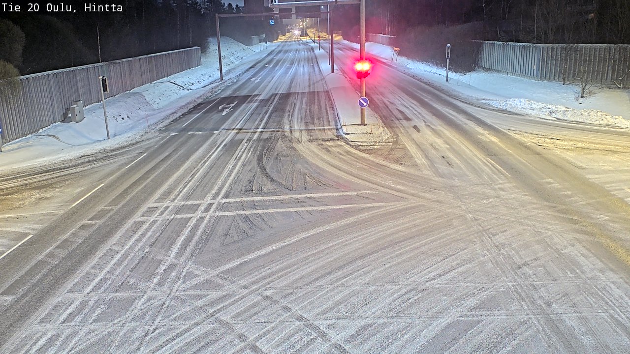 Weather Camera Image Road 20 Oulu, Hintta, Oulu, Pohjois-Pohjanmaa