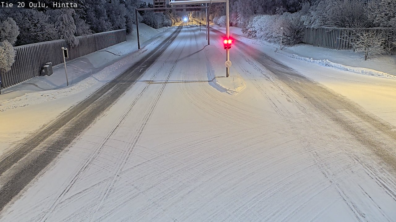 Weather Camera Image Road 20 Oulu, Hintta, Oulu, Pohjois-Pohjanmaa