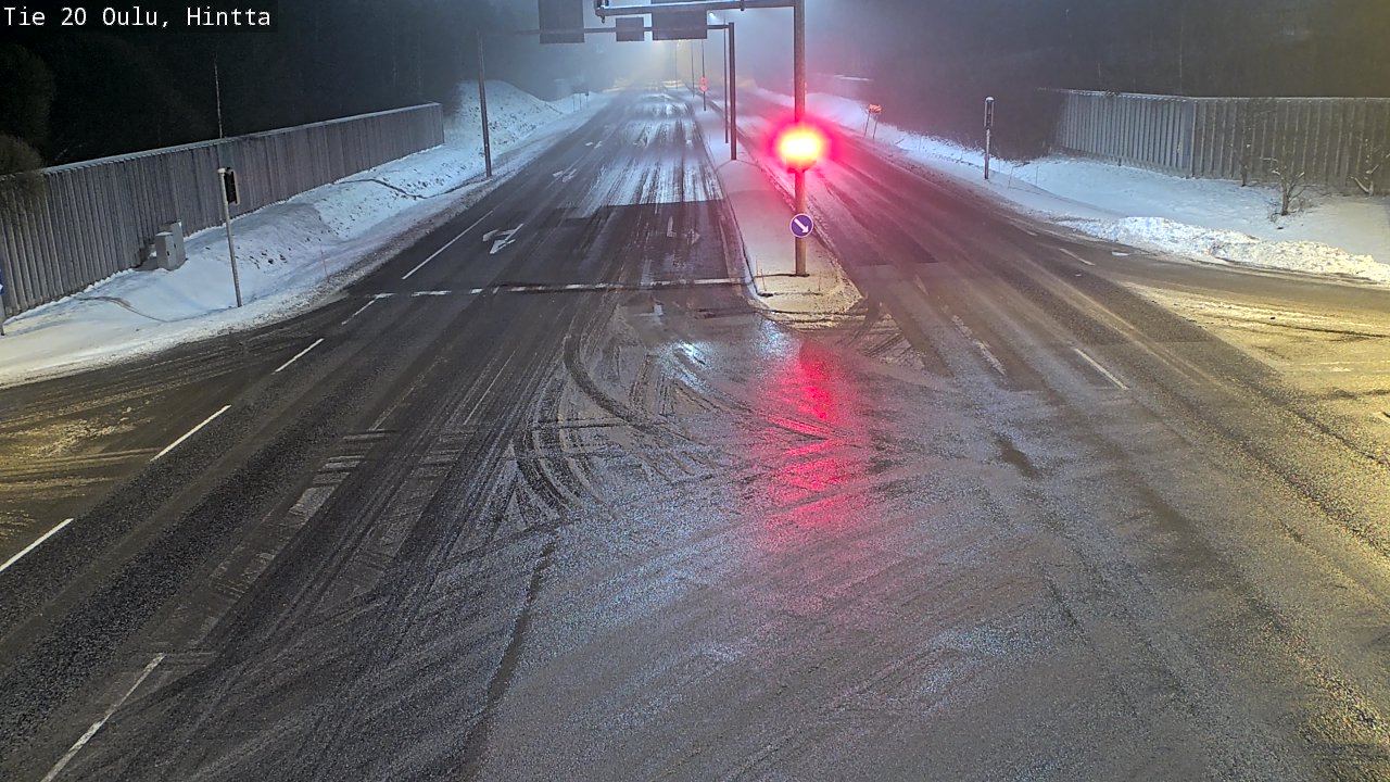 Weather Camera Image Väg 20 Uleåborg, Hintta, Oulu, Pohjois-Pohjanmaa