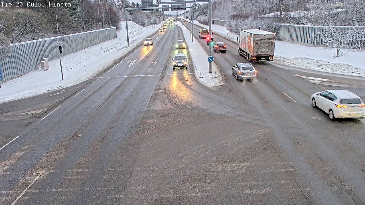 Weather Camera Image Väg 20 Uleåborg, Hintta, Oulu, Pohjois-Pohjanmaa