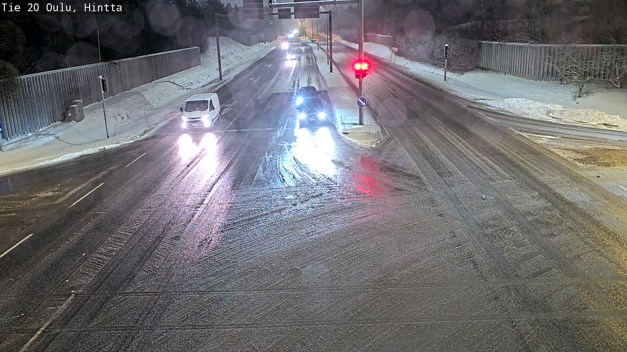 Weather Camera Image Väg 20 Uleåborg, Hintta, Oulu, Pohjois-Pohjanmaa