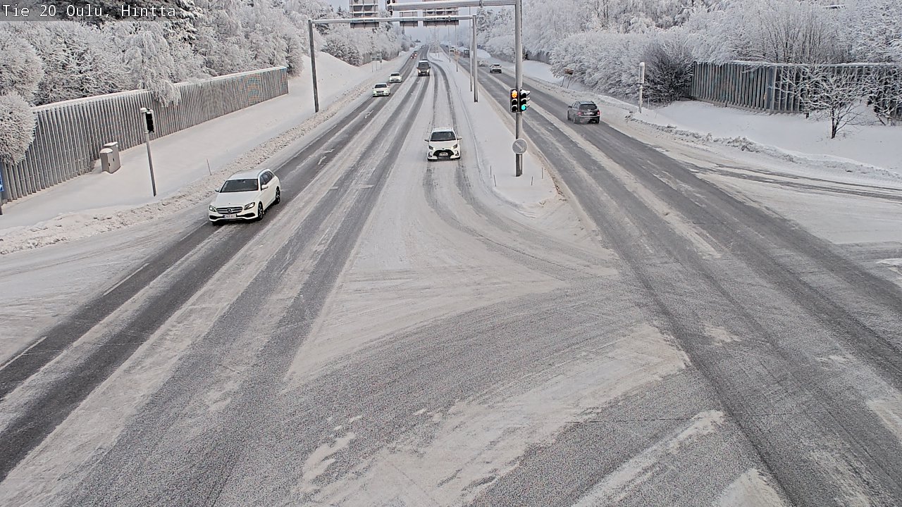 Weather Camera Image Väg 20 Uleåborg, Hintta, Oulu, Pohjois-Pohjanmaa