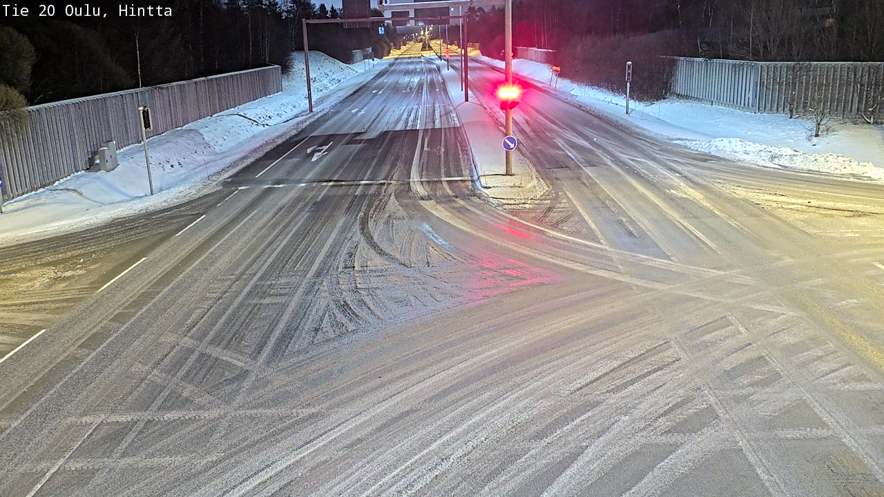 Weather Camera Image Road 20 Oulu, Hintta, Oulu, Pohjois-Pohjanmaa