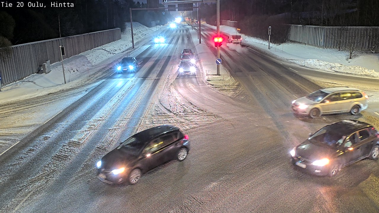 Weather Camera Image Road 20 Oulu, Hintta, Oulu, Pohjois-Pohjanmaa