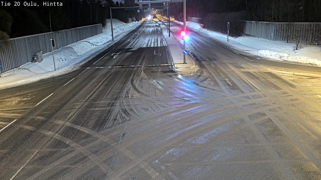 Weather Camera Image Väg 20 Uleåborg, Hintta, Oulu, Pohjois-Pohjanmaa