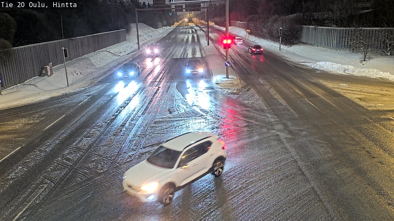 Weather Camera Image Väg 20 Uleåborg, Hintta, Oulu, Pohjois-Pohjanmaa