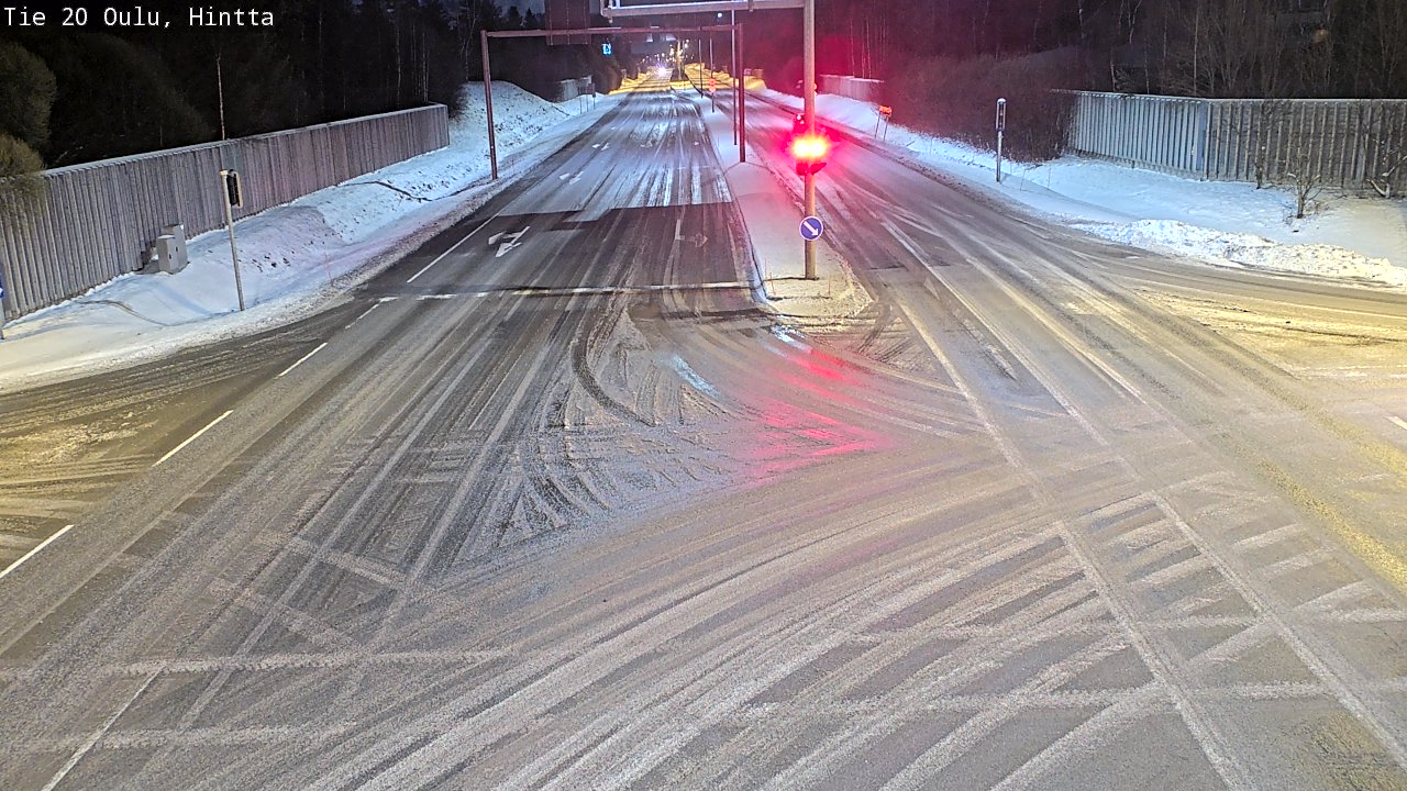 Weather Camera Image Väg 20 Uleåborg, Hintta, Oulu, Pohjois-Pohjanmaa