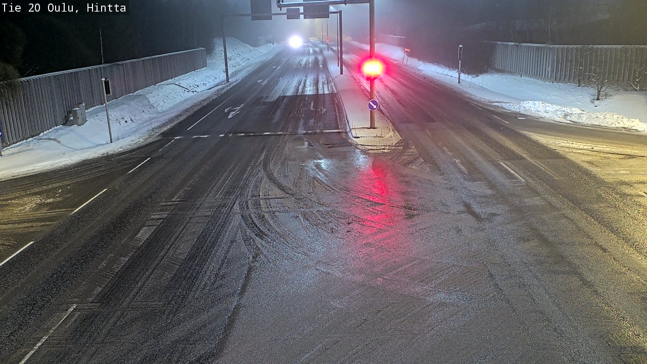 Weather Camera Image Väg 20 Uleåborg, Hintta, Oulu, Pohjois-Pohjanmaa